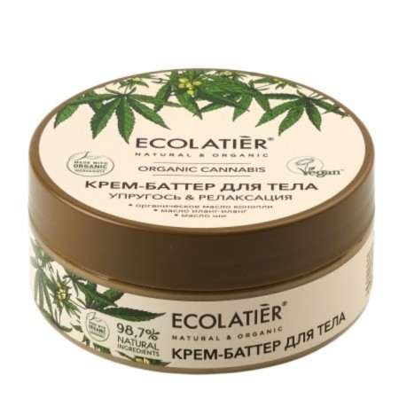 Cream Batter for Ecolatier Organic Cannabis "Elasticity & Relaxation", 150 ml