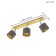 Lamp Valbiano 3x10W E14 brass, nickel