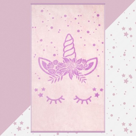 Terry towel "Ethel" unicorn, 70x130 cm, 100% cotton, 420g/m2