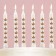 Candles for the cake "Happy Birthday", 6 pcs., 9 x 15 cm.