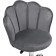 Computer chair BUD GREY, Metal/velor, Chrome/Gray 55x47x75 cm