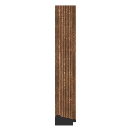 Mirror in the baguette frame, dry reed 51 mm, 49x49 cm-2