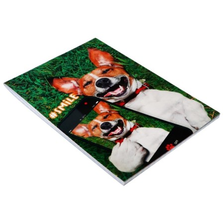 A set of notebooks A6, 40 sheets in a cage on a clip "Pyoso-Selphi", cover coated cardboard, an offset unit, 4 pieces-2