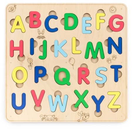 Sorter wooden developmental English alphabet EWA-2