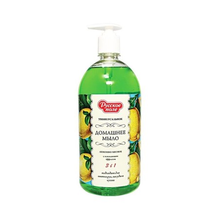 Liquid soap Russian field "Lemonno-Minnaya", 1 liter