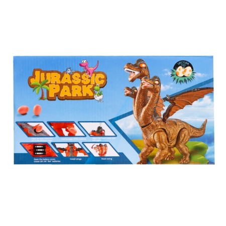 Dinosaur "diplod", the effect of smoke, lays eggs, with a projector, color orange color-7
