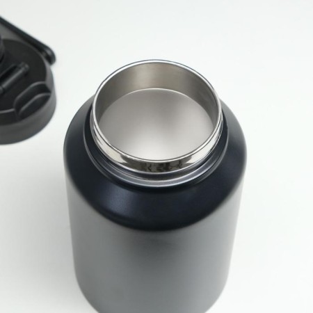 Thermos, 2 l, the Bidon trail, retains heat 48 hours, black-2