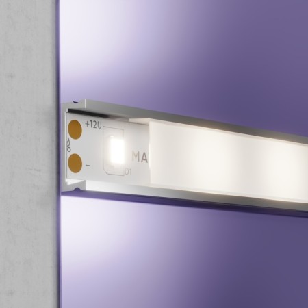 LED tape MayToni, 12V, IP20, 2835, 7.2W/m, 4000K, 5 m, monochrome glow-2