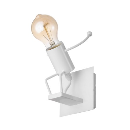 Sconces "man" E27 40W white 11x17x19 cm