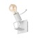 Sconces "man" E27 40W white 11x17x19 cm