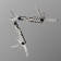 Stinger multitul, 13 functions, steel, silver-black, nylon cover