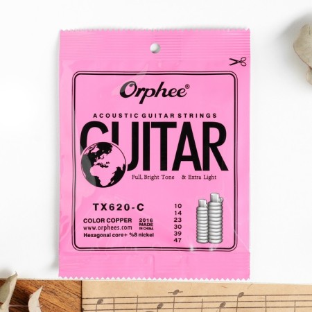 Струны для акустической гитары Orphee СTX620-C, 010-047-5