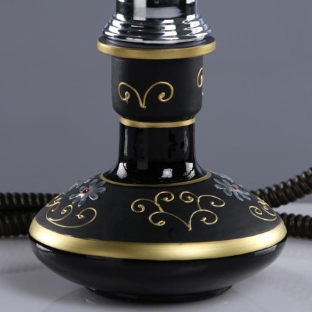 Hookah assembly for smoking the Koeri set, 33 cm, 2 tubes, black-1