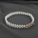 Picking for curtains “bricks”, gum pearls, 2.2 × 7.5 cm, 2 × 45 cm, white/gold color
