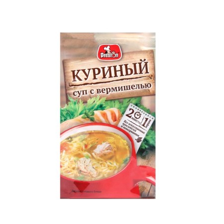Chicken soup with Preston vermicelli, instant preparation, 16 g