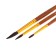 Set of brushes "Squirrel", 3 pieces are round, No. 2.3.4 blister