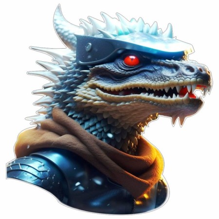 Car sticker "Figure Dragon", 100 x 100 mm, view 3