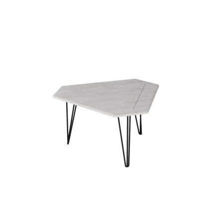 Journal table "Tet 450", 860 × 750 × 450 mm, color white concrete