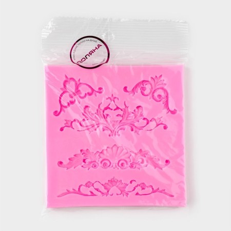 MOLD DOLAIN "ONEL, stucco molding", silicone, 10.5 × 10.5 × 0.7 cm, color mix-6