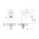 Mixer for the IDDIS Cloud Closb00i01 sink, single -leaf, white, chrome