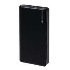 External battery Luazon PB-26, 15600 mAh, 2 USB, 1/2 A, flashlight, black