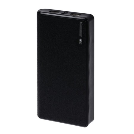 External battery Luazon PB-26, 15600 mAh, 2 USB, 1/2 A, flashlight, black