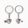 Key keychain, non -memorials "Friendship forever" 9 x 13 cm