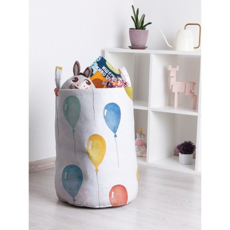 Basket for toys "Balls fly into the sky, size 35x50 cm