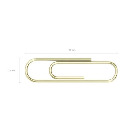 Office paper clips 28mm, 100pcs, ore, Erichkrause, cardboard packaging-1