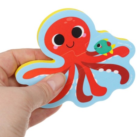 Soft puzzle for kids "sea friends", 5 puzzles, crush me-12