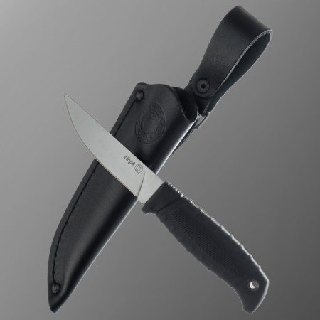Caucasian knife, tourist "Nord" with a cover, steel - AUS -8, handle - elastron, 10.5 cm