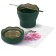 A glass for drawing Faber-Castell Clica & GO 350ml, folding (rubber), t-green 181520