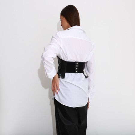 Buttons corset, height 20 cm, black color-1