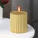 Candle "relief", 7 × 7.5cm, gold metallic