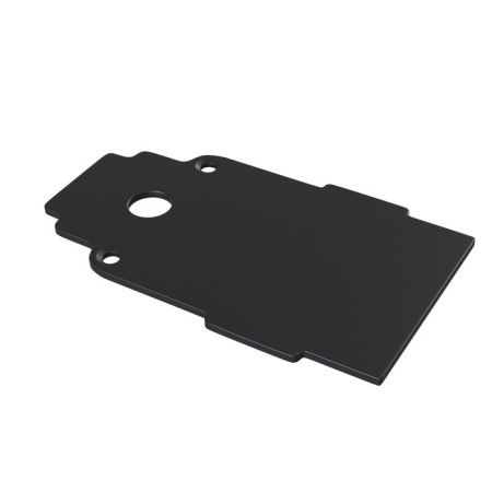 The end of the floor for the built-in track system Technical Trac-22b, 4.5x0.2x7.5 cm, black color