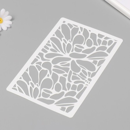 Stencil "Flowers" 16x24 cm-1