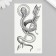 Black body tattoo "snakes with arrows" 10.5x6 cm