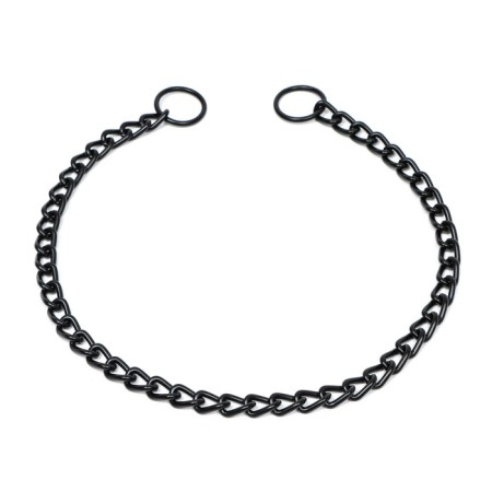 Collar - Metallic a single strain, 55 cm, wire thickness 2.5 mm, black-1