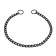 Collar - Metallic a single strain, 55 cm, wire thickness 2.5 mm, black