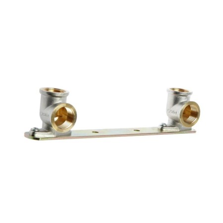 The square "CTM", 1/2 ", internal thread, on the bar, for fastening the mixer, brass-1