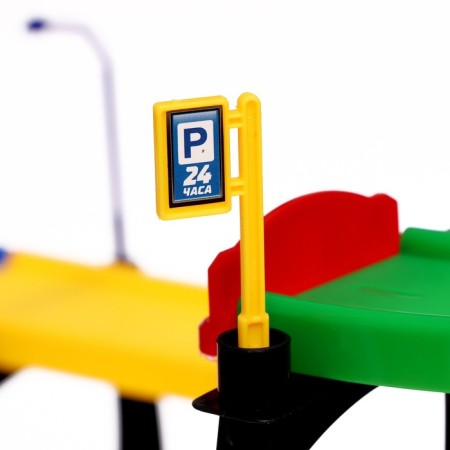 Megaparking garage, 3 metal machines, accessories-9