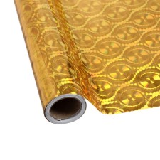 Self -adhesive film, holography, gold, 0.45 x 3 m, 3 μm 