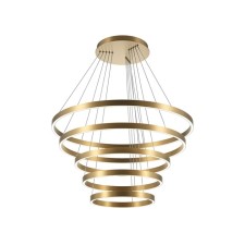 Suspension lamp Maytoni Mod058PL-L200BSK, LED, 173W, 90x90x300 cm, 5300lm, brass color