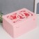 Musical mechanical musical "Love" pink 12.5x17.5x8 cm