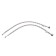 Little eyeliner "STM", 1/2 "XM10, 60 cm, stainless steel, 2 pcs.