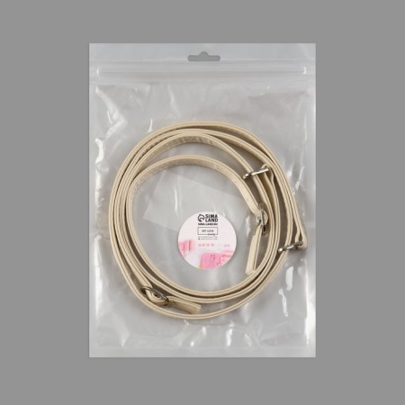 Shoe strap, artificial leather, 58 cm, 8 mm, 2 pcs, beige color-5