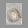 Shoe strap, artificial leather, 58 cm, 8 mm, 2 pcs, beige color