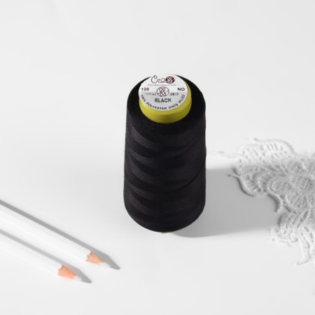 Threads 40/2, 1500 m, black color-2