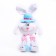 Soft toy "Rabbit", costs 25 cm, white color
