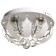 Chandelier 2302/4 4x40W E27 PDU chrome 30x30x18cm